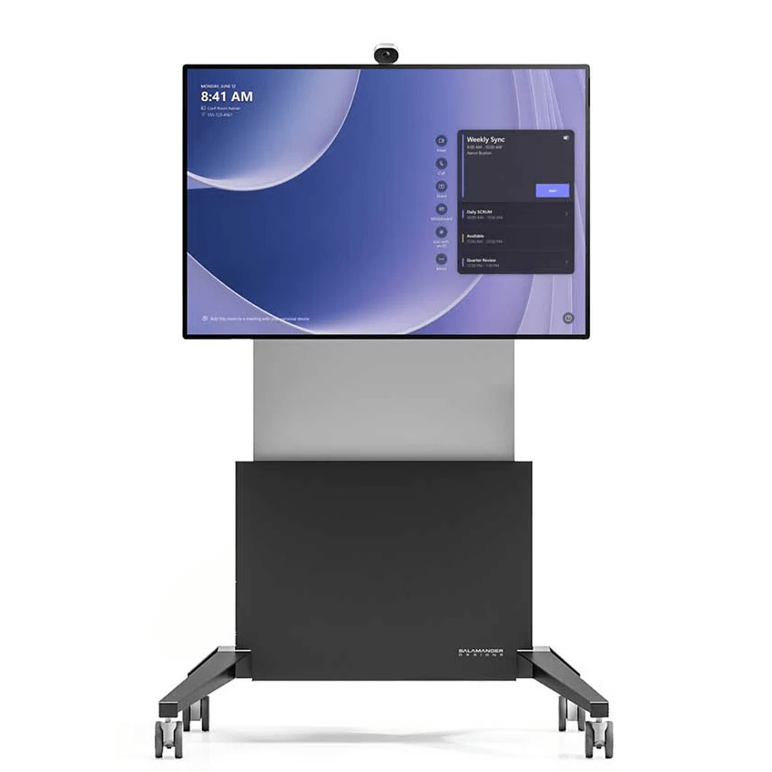 Salamander Designs TV Cart Electric Lift, Mobile Stand for 50" Surface Hub 2S & 3