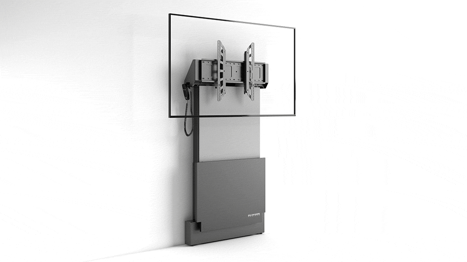 Salamander Designs TV Cart Graphite Electric Lift Wall Stand
