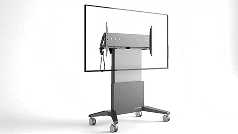 Salamander Designs TV Cart Graphite XL Electric Lift Mobile Stand