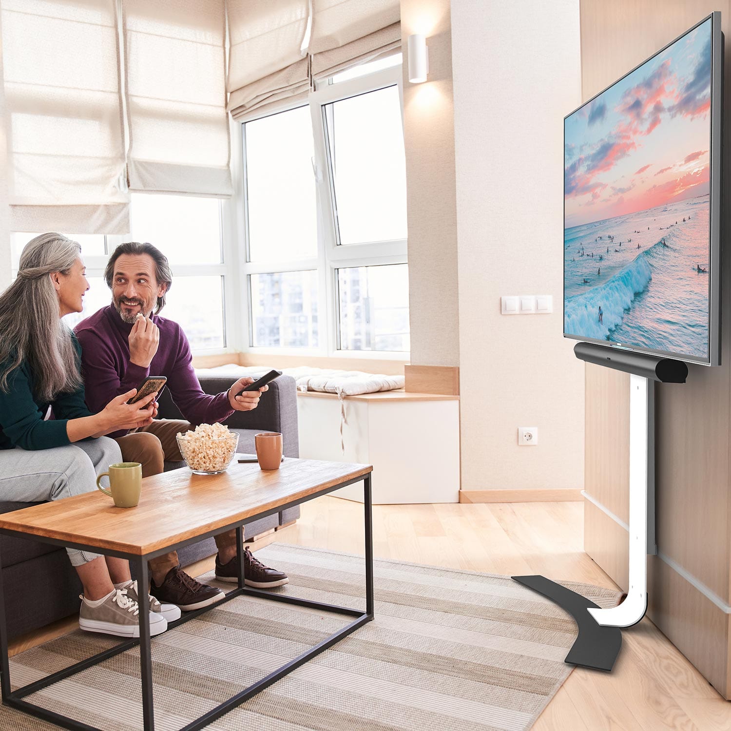 Salamander backs the Acadia Large Fixed Height Wall Stand with a three-year warranty, delivering durable and convenient AV mounting solutions.