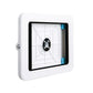 Secure iPad wall mount designed for retail, offices, and lobbies with tilt-adjustable viewing and organised cables.