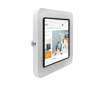 Tab Secure Slim Wall Mount for Samsung Galaxy tablets with secure locking mechanism and cable concealment.