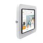 Tab Secure Slim Wall Mount tightly securing Microsoft Surface tablet with sleek, low-profile design and concealed cable management.