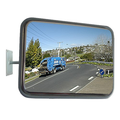 Traffic Stainless Steel Deluxe Rectangle Mirror