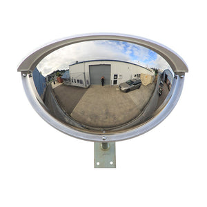 Stainless Steel Outdoor Half Dome Mirror