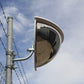 Bennets Security Mirror 500 x 250mm Stainless Steel Outdoor Half Dome Mirror