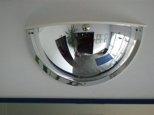 Bennets Security Mirror Anti-Vandal Stainless Steel Mirror 500mm  Half Dome