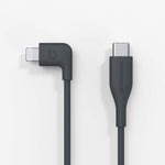 Bouncepad Cables & Power 2m Lightning to USB-C Right Angled (MFI Approved) - Black