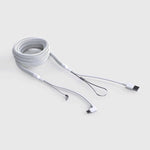 Bouncepad Reinforced 2m USB-C to USB-A Charge Cable - White (BP-CABLCABACW)