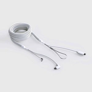 Bouncepad Cables & Power White Reinforced 2m USB-C to USB-C Charge Cable