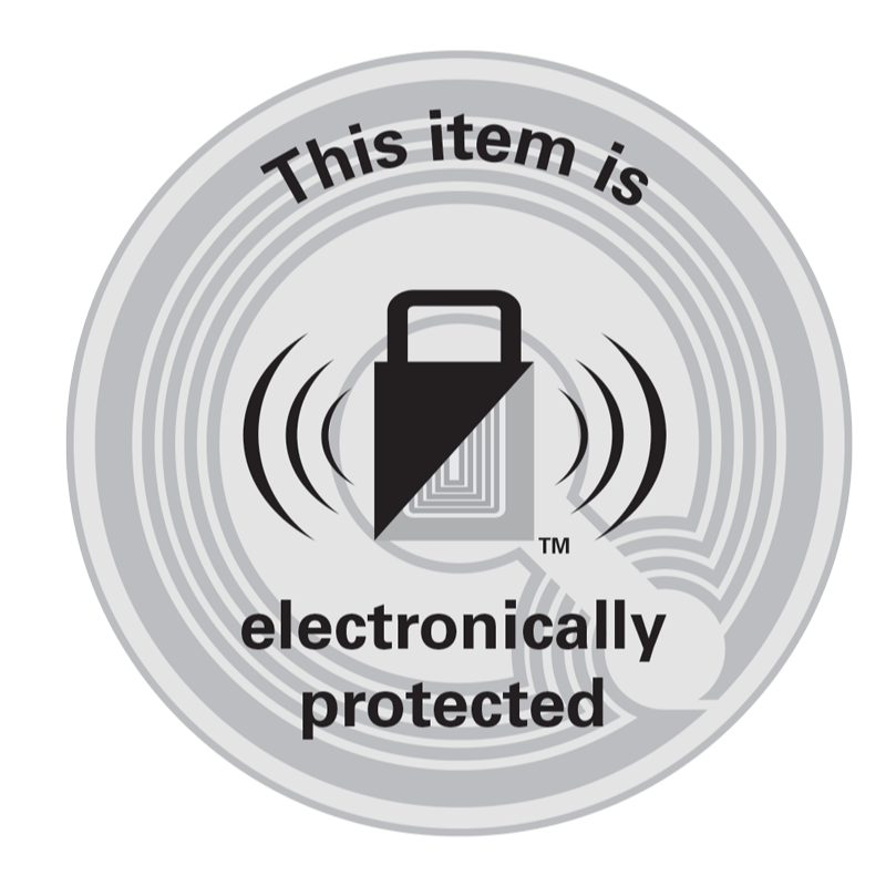 Checkpoint Soft Tag 2933 RF EP Clear Padlock Roll (33mm) - 2000 p/roll
