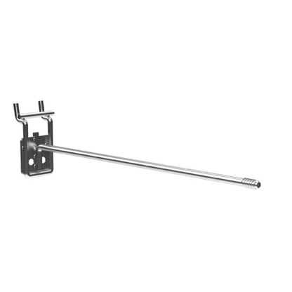 SpinTag display hook with timer helps deter theft while supporting secure slatwall display.