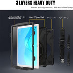 Generic - Grip Case Tablet Case Shoulder and Hand Strap Case - iPad 10.2 7-9th Gen Built-In Screen Protector