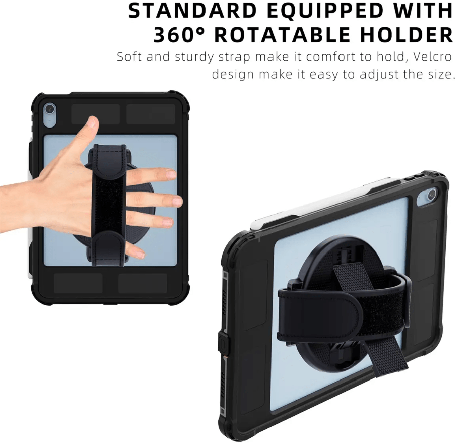 Generic - Grip Case Tablet Case Waterproof Case (IP68) - iPad 10.9 10th Gen