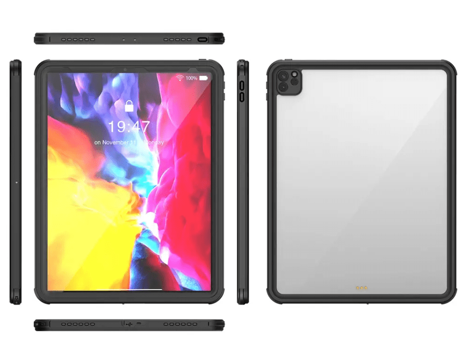 Generic - Grip Case Tablet Case Waterproof Case (IP68) - iPad Pro 12.9 5-6th Gen