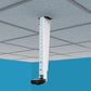 ADA-compliant Heckler Ceiling Mount designed to mount Logitech BRIO cameras at varying ceiling heights.