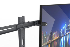 Heckler Eyeline Camera Mount providing ideal camera height to improve video meetings and reduce neck strain.