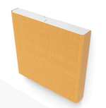 Heckler AV Credenza Mini in warm Honey tone, blending natural hues with modern functionality.