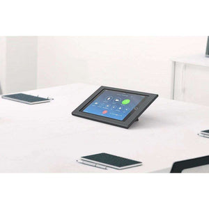Heckler commercial-grade iPad stand designed for retail stores, cafes, and fast-food restaurants.