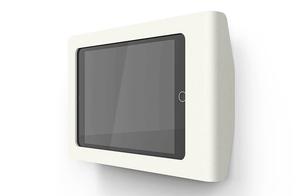 Heckler Multi Mount for iPad provides ADA-compliant, secure mullion and drywall mounting with a slim design, hidden power pocket, and easy PoE splitter access for room scheduling displays.