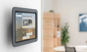 Simple wall installation for Heckler OnWall Mount with pocket design to conceal CAT cables in leased office spaces.