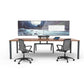 Heckler AV Cart with AVer VB342 bracket maintaining clean design while enabling telepresence meetings.