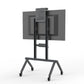 Modular AV Cart with height-adjustable mounts, sturdy casters, and built-in cable management for clean presentations.