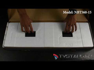 Unboxing video of North Bayou ergonomic ceiling mount for TVs 32 to 65 inch screens
