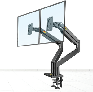 North Bayou dual monitor desk stand – fits 22 to 32 inch screens – ergonomic setup