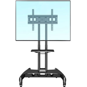 North Bayou AV mobile TV cart – fits 32 to 70 inch screens – lightweight and portable