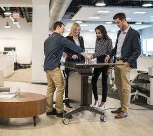 Salamander Designs TV Cart Electric Lift and Tilt Mobile Stand