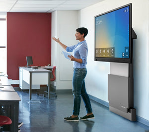 Heavy-duty design and secure mounting ensure stable support for large displays up to 90.7 kg.