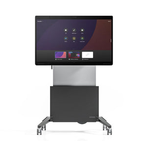 Salamander’s Electric Lift Stand for Webex Board 55" offers smooth motorised height adjustment and easy mobility.