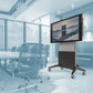 The Salamander XL Electric Lift Mobile Stand combines sleek design with heavy-duty functionality, providing precise screen height control for dynamic presentations.