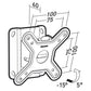 StandiT TV Mount Cliff 100T Tilting Wallmount