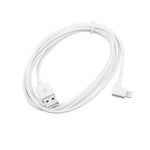 Tab Secure Cables & Power White 2m Lightning to USB-A Right Angled