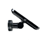 Retail-ready Samsung tablet mount with concealed cable management and exposed camera for customer use.